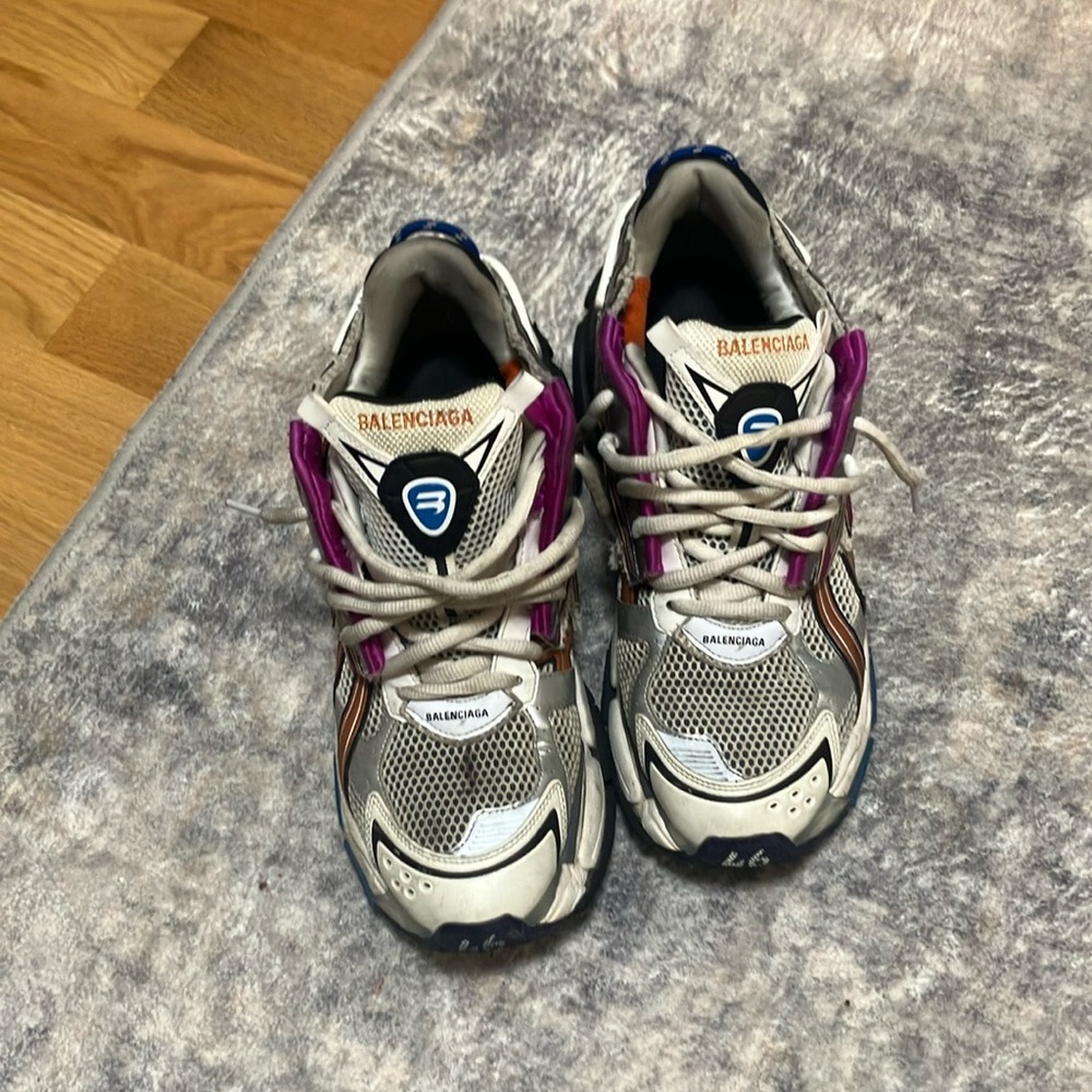 Balenciaga Gray and White Sneakers